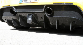 Ferrari 488 Spider/GTB | Cover For Rear Diffusor Air-Opening (3 Parts) - Visible Carbon