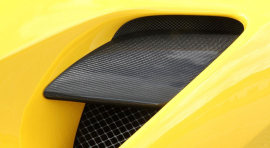 Ferrari 488 Spider/GTB | Cover For Sidewall Air-Guide Set - Visible Carbon