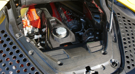 Ferrari SF90 Spider | Cover Engine Bay - Visible Ferrari Carbon