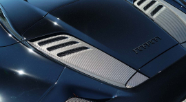 Ferrari F8 Spider | Cover Engine Air-Vent - Visible Ferrari Carbon