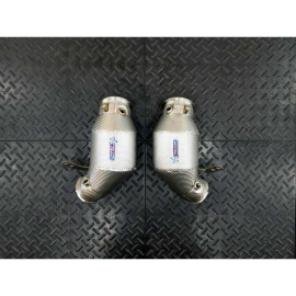 Redstar HJS HD 200CPSI 121mm (Heat Shielded) Primary Downpipes - BMW M5 F90