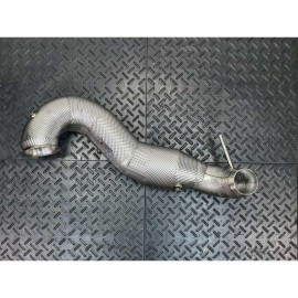 Redstar GESI GEN2 UHO+ 400CPSI 4.5" Heat Shielded Downpipes - Mercedes CLA45 / A45 / GLA45 M133