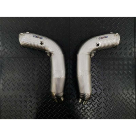 Redstar HJS HD 200CPSI 121mm Heat Shielded Downpipes - BMW M5 F10 / M6 F12 F13 F06