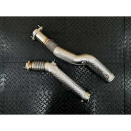 Redstar GESI GEN2 UHO+ 400CPSI 4.5" Heat Shielded Downpipes - BMW X3M F97 / X4M F98