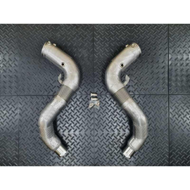 Redstar GESI GEN2 UHO+ 400CPSI 4.5" Heat Shielded Downpipes - BMW X5M F85 / X6M F86