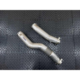 Redstar GESI GEN2 UHO+ 400CPSI 4.5" Heat Shielded Downpipes - BMW M3 G80 / M4 G82