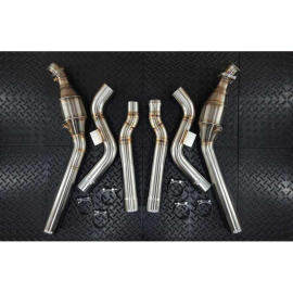 Redstar Catless Downpipes - Mercedes E63 W212 / CLS63 C218 RWD