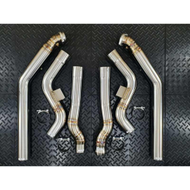 Redstar Catless Downpipes - Mercedes E63 W212 / CLS63 C218 RWD