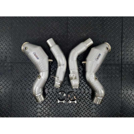 Redstar HJS HD 200CPSI 130mm Downpipes - Mercedes S580 W223