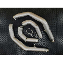 Redstar HJS HD 200CPSI 130mm Downpipes - Mercedes G500 G550 W463A