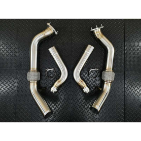 Redstar Secondary Downpipes - Porsche Panamera 971.1 2.9L (Heat Shielded)