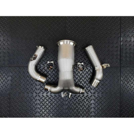 Redstar HJS HD 200CPSI 143mm Downpipes - Audi C8 A6 A7 S6 S7