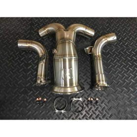 Redstar GESI GEN2 UHOX 400CPSI 6" Downpipes - Audi C8 A6 / A7