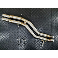 Redstar Stainless Steel Centre Resonator Delete - Audi RSQ8/SQ7/SQ8, Bentley Bentayga, Porsche Cayenne S V8/Turbo/GTS