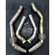 Redstar Secondary Downpipes - Bentley Continental GT / Porsche Panamera 971 Turbo