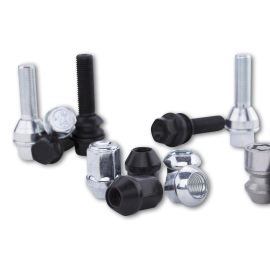 ST Wheel Bolt M12x1.25x35mm ball R12 black