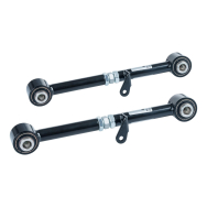 Adjustable control arm set for the rear axle