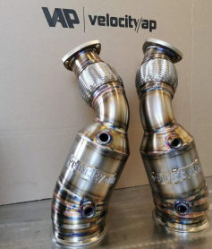 VelocityAP Aston Martin DB11, DBS, V12 Vantage 5.2TT V12 Downpipes 300 Cell Ultra High Temp Euro 6 Sport Cat