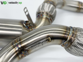 VelocityAP BMW M5 F10 & M6 F12 F13 300 Cell Euro 6 Sport Cat Downpipes