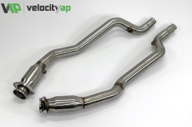 VelocityAP Jaguar F-Type 200 Cell Sport Catalyst and Downpipe