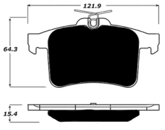 VelocityAP Jaguar Porterfield R4-S Brake Pads Rear AP 1449