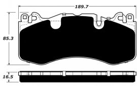 VelocityAP Aston Martin Porterfield R4-S Brake Pads Front AP 1990