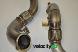 VelocityAP BMW X5M F15 & X6M F16 Cat Delete Downpipes 3.5"