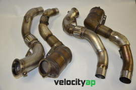 VelocityAP BMW X5M F15 & X6M F16 Cat Delete Downpipes 3.5"