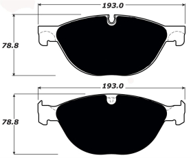 VelocityAP Jaguar Porterfield R4-S Brake Pads Front AP 1448