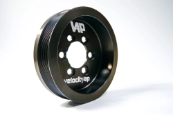 VelocityAP BLACK PULLEY ONLY JLR V6 & V8 Supercharged Lower Crank Pulley