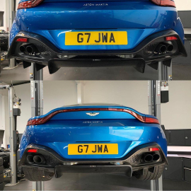 VelocityAP Sport Exhaust Tips/Tail Trim Set for 2018-on Aston Martin V8 Vantage