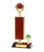 Gd Edged Trophy On P/Base <Br>23.5cm Plus Figurine