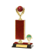 Gd Edged Trophy On P/Base <Br>21cm Plus Figurine