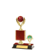 Gd Edged Trophy On P/Base <Br>13.5cm Plus Figurine
