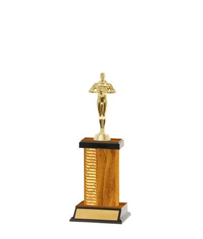 Capped Wave Pattern Trophy
