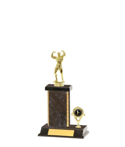 Capped Gold Edged Trophy