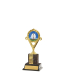 Pattern Trophy On P/Base <Br>8cm Plus Figurine