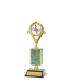 Gd Edged Trophy On P/Base <Br>13.5cm Plus Figurine