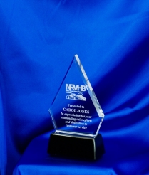 Acrylic Award  with Weighted Base 19.5cm