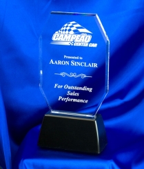 Acrylic Award  with Weighted Base 27cm