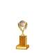 Gd Edged Trophy <Br>10.5cm Plus Figurine