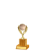 Gd Edged Trophy <Br>8cm Plus Figurine