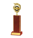 Gd Edged Trophy <Br>20cm Plus Figurine