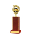 Gd Edged Trophy <Br>17.5cm Plus Figurine