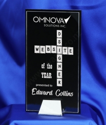 23cm Multi Layered Nickel Base Acrylic Award