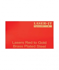 Red LaserIT Brass Plated Steel 300x600x0.4mm