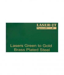 Green LaserIT Brass Plated Steel 300x600x0.4mm