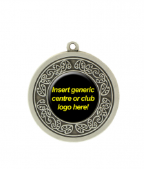 Insert - Silver Koru Relief <BR> Medal 4.5cm Dia