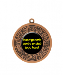 Insert - Bronze Koru Relief <BR> Medal 4.5cm Dia