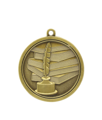 Knowledge - Gold Relief <BR> Medal 4.5cm Dia